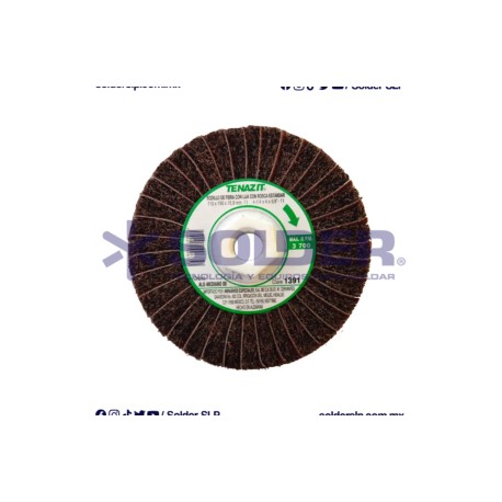 Rodillo De Lija 4-1/4X4X5/8″ Grano Medio Aus- 1391