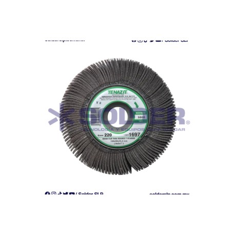 Rueda Flap Aus-1697 6X2X220″ Alto Rendimiento C/Centro