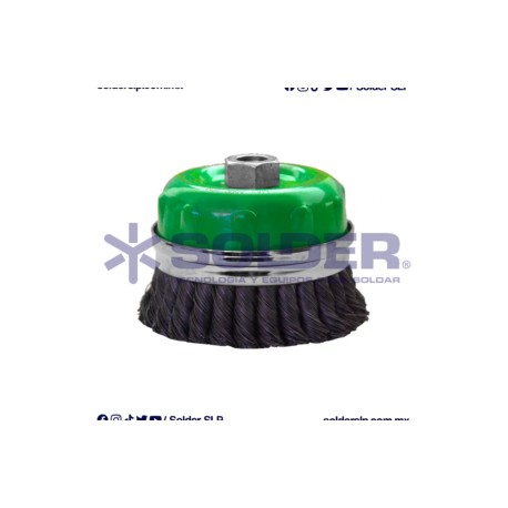 Cepillo De Alambre Aus-963 Trenzado Tipo Copa 5″