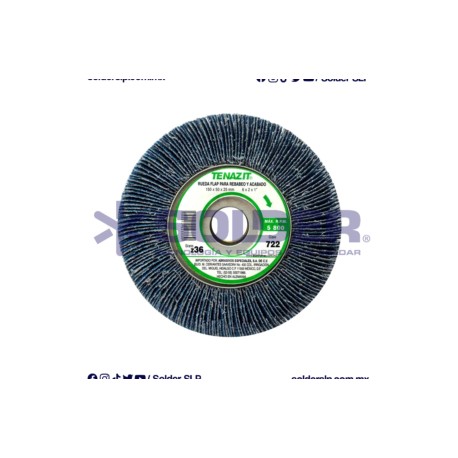 Rueda Flap 6″ Grano 36 (Zirconio Azul) Aus-722