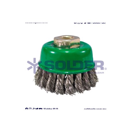 Cepillo De Alambre Clave 967 Trenzado Tipo Copa