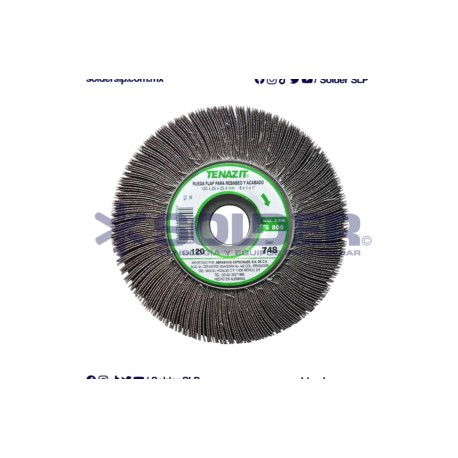 Rueda Flap C 748 6″ X1″ X 1″ Grano 120