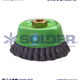 Cepillo De Alambre Aus-2884 Tipo Copa Ondulado 5″