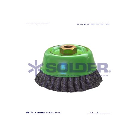 Cepillo De Alambre Aus-2884 Tipo Copa Ondulado 5″
