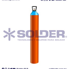 Cilindro De Oxigeno Industrial 9.5M3 Vacio Con Bonete